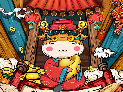 牛年壁纸海报