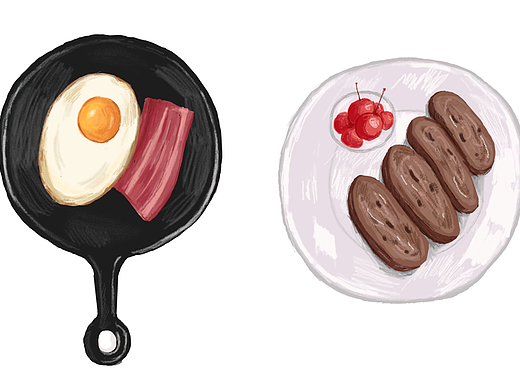 美好的食物（个人主页-ZMzE3MTExNDA=） - 创作习作 - 站酷设计师余O余原创素材 - 站酷ZCOOL