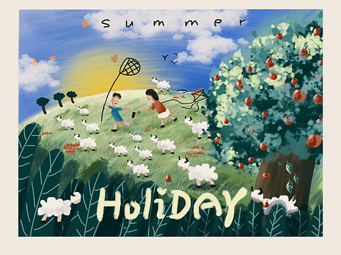 夏天（个人主页-ZNDE1MjQ1OTY=） - 创作习作 - 站酷设计师香香lXXX原创素材 - 站酷ZCOOL