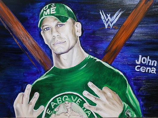 wwe John cena（个人主页-ZMjg0NzE4OTY=） - 绘画 - 站酷设计师MENGmianchaoren原创素材 - 站酷ZCOOL