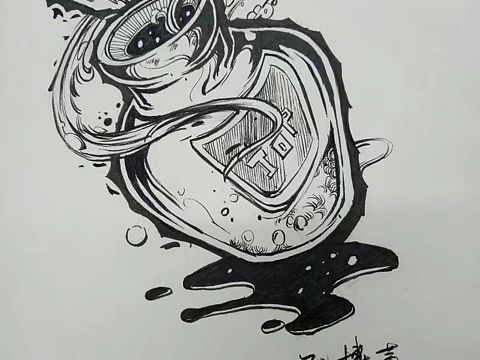 黑白装饰画