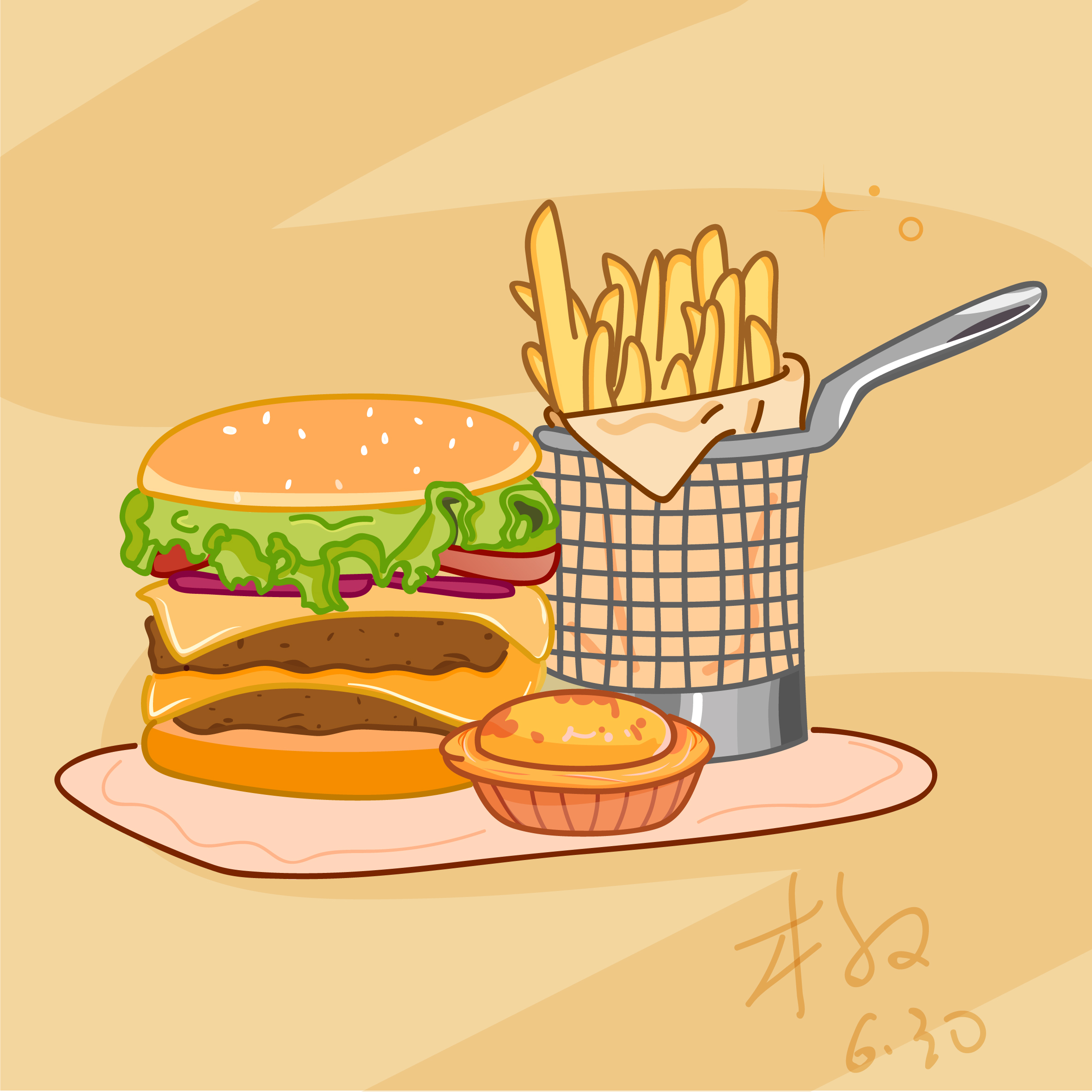 薯条汉堡炸鸡可乐设计图__其他_动漫动画_设计图库_昵图网nipic.com