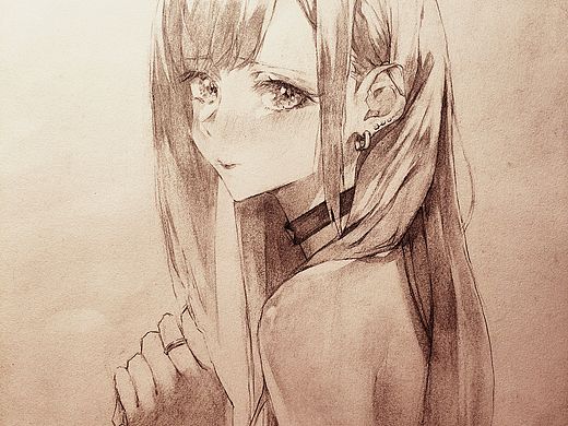 喜多川海梦素描同人（个人主页-ZNjExNzI2NjQ=） - 动画片 - 站酷设计师RWBY洛清泫原创素材 - 站酷ZCOOL