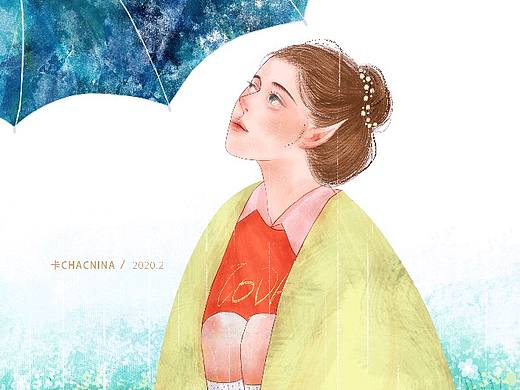 遇见春天遇见你 | MEETING YOU（个人主页-ZNDI2ODc4NTY=） - 艺术插画 - 站酷设计师卡克妮娜chacnina原创素材 - 站酷ZCOOL