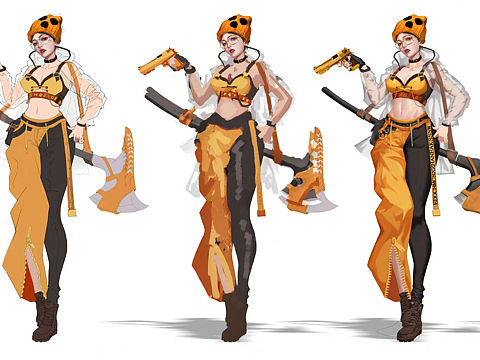 小腰一插啥也百搭（个人主页-ZNTgzNzY1ODg=） - 游戏原画 - 站酷设计师午鱼原创素材 - 站酷ZCOOL