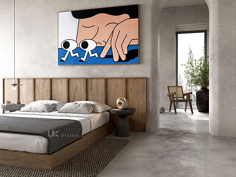 侘寂风｜卧室 —— CR渲染（个人主页-ZNTM3Mjc5ODA=） - 家装设计 - 站酷设计师UK丨DESIGN原创素材 - 站酷ZCOOL