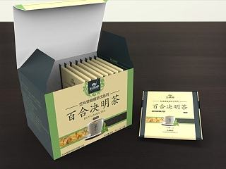 茶包装设计 3D效果图