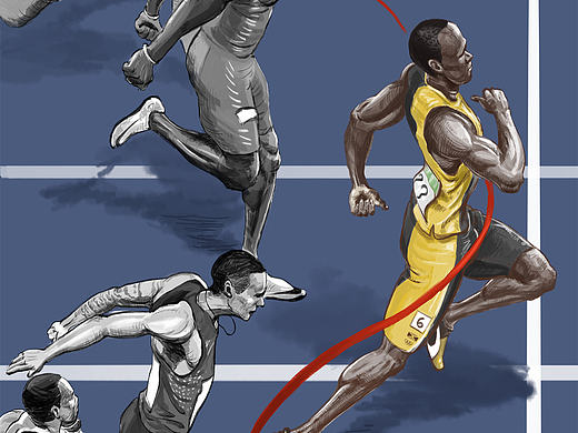 博爾特百米沖金（個(gè)人主頁-ZMTc3Njk4NDQ=） - 創(chuàng)作習(xí)作 - 站酷設(shè)計(jì)師cr7superman原創(chuàng)素材 - 站酷ZCOOL