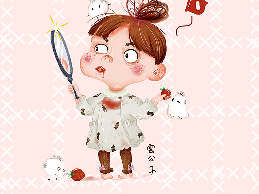 每次吃草莓的娃。。。