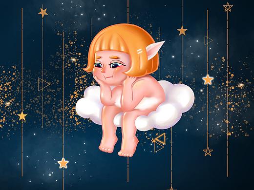 藍(lán)色的星子（個人主頁-ZNDY4Nzk2ODg=） - 創(chuàng)作習(xí)作 - 站酷設(shè)計師小畫渣阿波妞原創(chuàng)素材 - 站酷ZCOOL