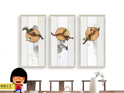 实物画；装饰画、效果图、国画、大堂挂画、饰品、摆件、软装配画、室内设计、整体软装、圆框