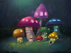 蘑菇村（个人主页-ZMTY3MjU3Mg==） - 创作习作 - 站酷设计师邓荣GloryDeng原创素材 - 站酷ZCOOL