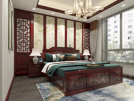 中式红木装修，营造出传统意境和现代生活特点