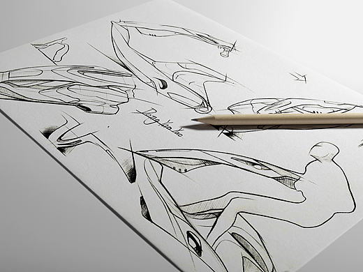 好久以前画的产品类手绘稿