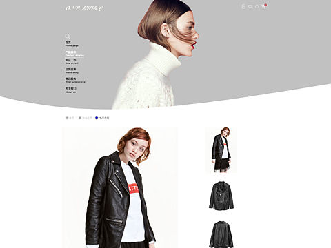 继上次《ONE GIRL》B2C电商首页网页设计后的二级页面和购物流程
