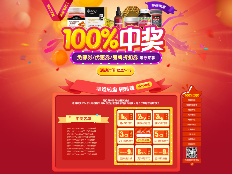 保健、护肤品、促销专题