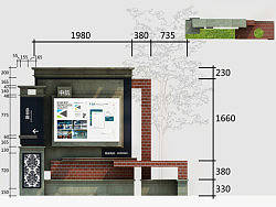 2012年做的一套小区导视系统