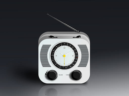 临摹写实收音机