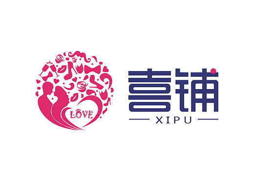 婚庆logo 喜铺