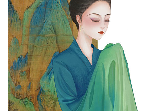 只此青绿 /插画