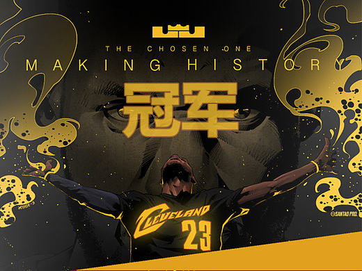 NBA骑士队夺冠主题图标