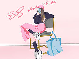 插画穿搭练习分享