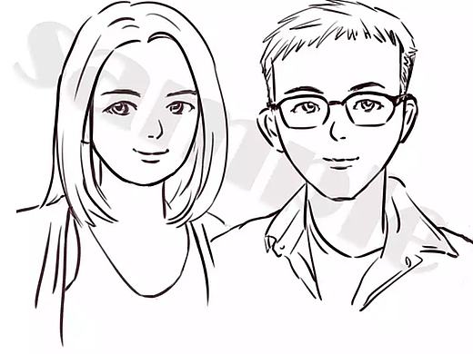 简笔画头像来图绘制