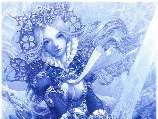 一张圆珠笔画的教程