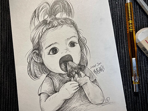 素描一只小可爱