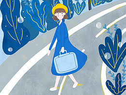 原创插画 旅行