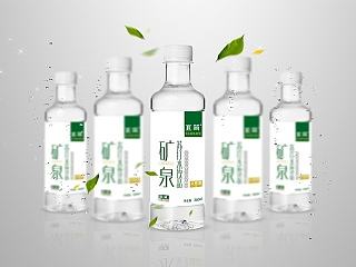 宜简矿泉苏打水瓶标设计提案（做了个标）水包装