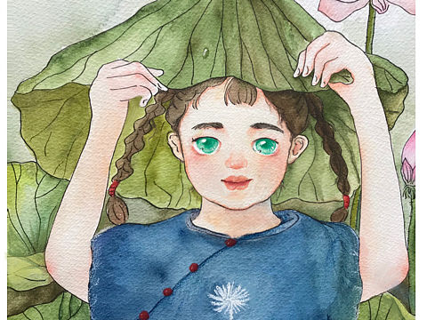 夏天（個(gè)人主頁-ZMzgyMjAzODg=） - 兒童插畫 - 站酷設(shè)計(jì)師瑞拉vike原創(chuàng)素材 - 站酷ZCOOL