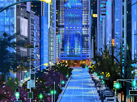 无人夜景（个人主页-ZNDUxNTY0MjQ=） - 创作习作 - 站酷设计师SssuR原创素材 - 站酷ZCOOL