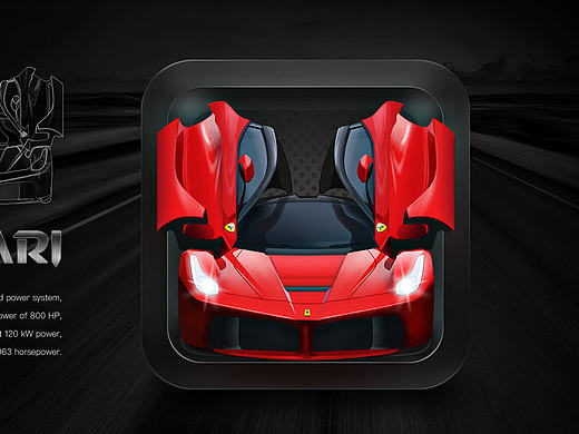 尊贵法拉利里跑车图标（个人主页-ZMTc5MzUyMDg=） - 图标 - 站酷设计师tiffany104原创素材 - 站酷ZCOOL