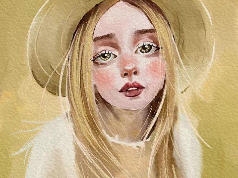 人物水彩练习（个人主页-ZNTQ4NzY0OTI=） - 艺术插画 - 站酷设计师爱画画的宋先生原创素材 - 站酷ZCOOL