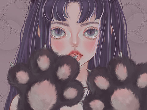 嗷～（个人主页-ZNTIxNDc2MDA=） - 创作习作 - 站酷设计师木兰不姓花原创素材 - 站酷ZCOOL