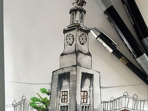 刚刚学习的马克笔，还是不熟悉~~~发下做个纪念，看看成长会是什么样子