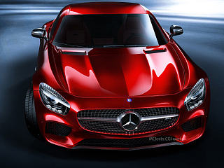 CGI 汽车摄影 AMG GT 