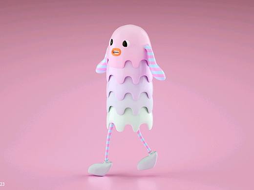  C4D卡通小模型设计