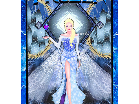 迪斯尼系列冰雪奇缘艾莎公主