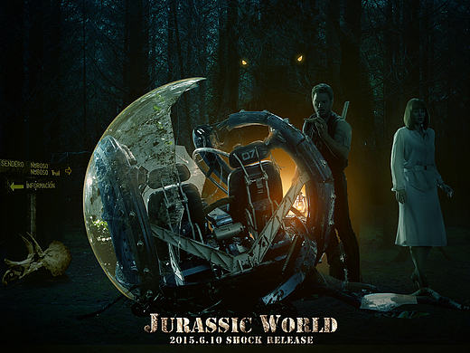 卓松教程：侏羅紀(jì)世界海報(bào)合成練習(xí)（個(gè)人主頁(yè)-ZMTU4ODM0MjQ=） - 海報(bào) - 站酷設(shè)計(jì)師stefanieMe原創(chuàng)素材 - 站酷ZCOOL