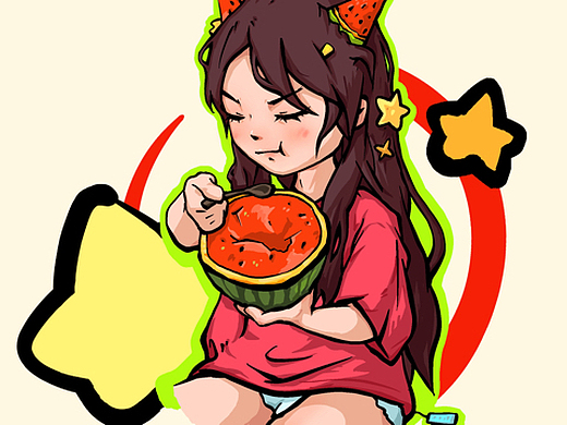 板绘头像|插画|创作习作|雨橙666_原创作品-站酷zcool