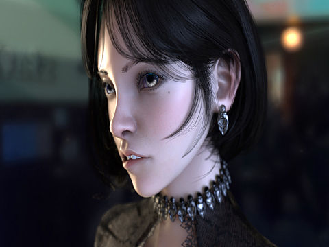 c4d redshift渲染兔女郎