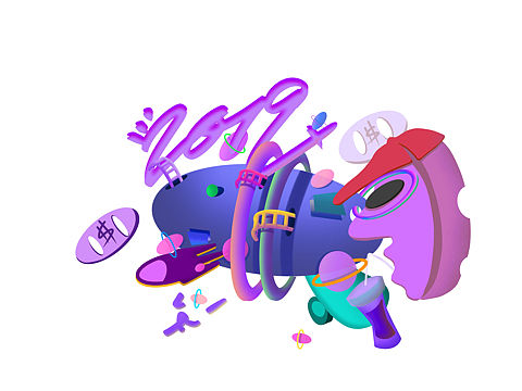2019新年插画