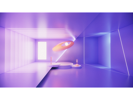 蓝紫氛围空间空镜设定（个人主页-ZNjMxOTgyNTI=） - 场景 - 站酷设计师宇宙群星原创素材 - 站酷ZCOOL