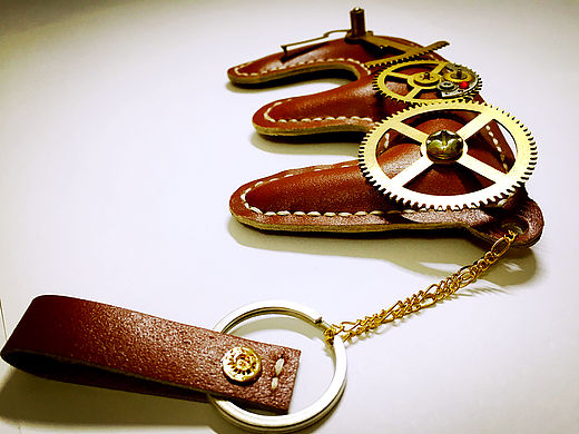 Steampunk keyring