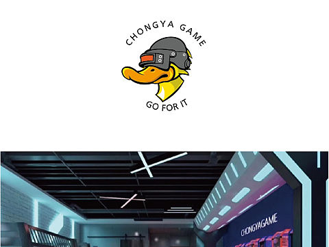 冲鸭电竞酒店标志设计