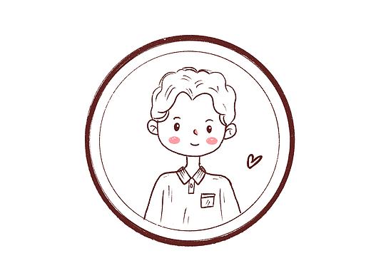 简笔画男生头像