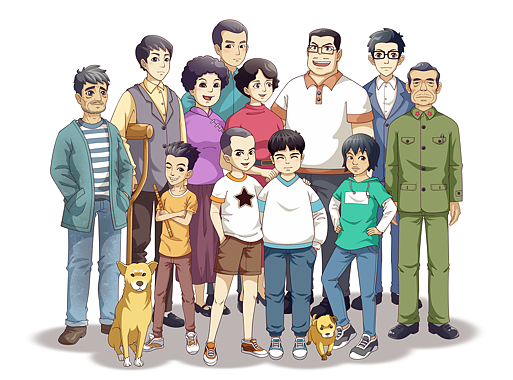 漫畫形象（個(gè)人主頁-ZMjg4MTUxMTY=） - 商業(yè)插畫 - 站酷設(shè)計(jì)師xieyue13原創(chuàng)素材 - 站酷ZCOOL