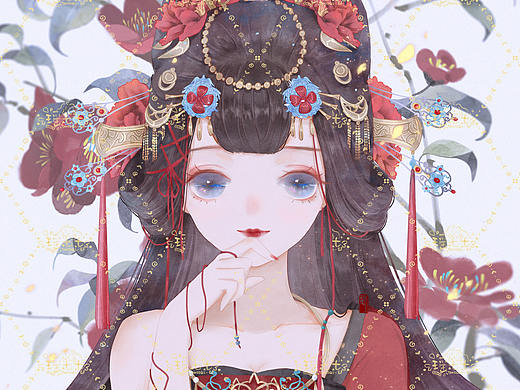 一个古风头像（个人主页-ZMzg5MjEzNjA=） - 艺术插画 - 站酷设计师瑶七七原创素材 - 站酷ZCOOL